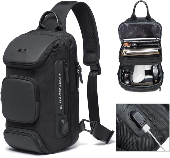 BANGE Anti-Theft Oxford Sling Backpack