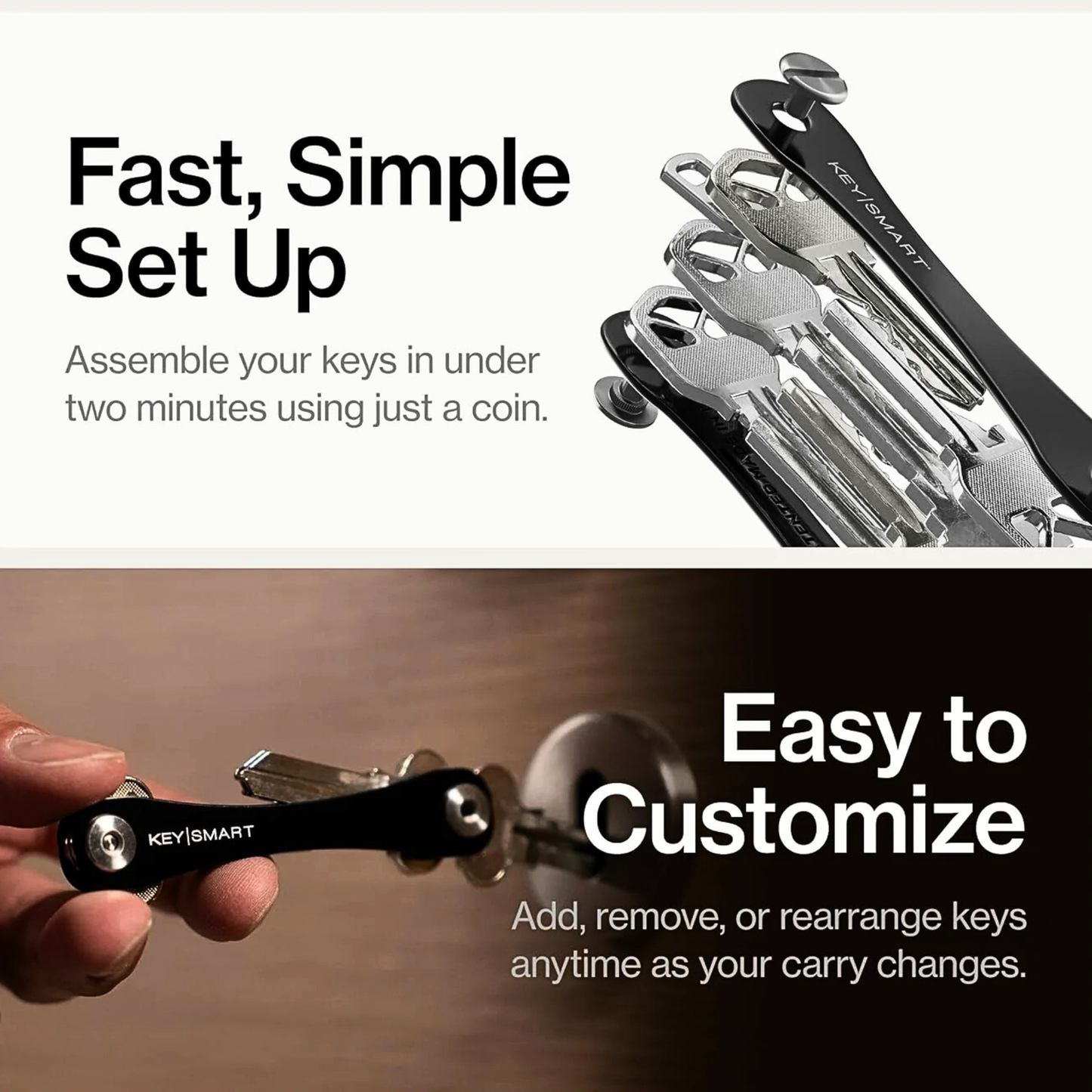 Compact Aluminum Key Organizer and Holder