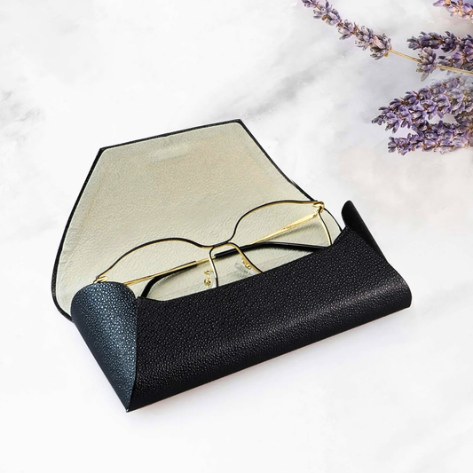 LifeArt PU Leather Hard Shell Eyeglass Case