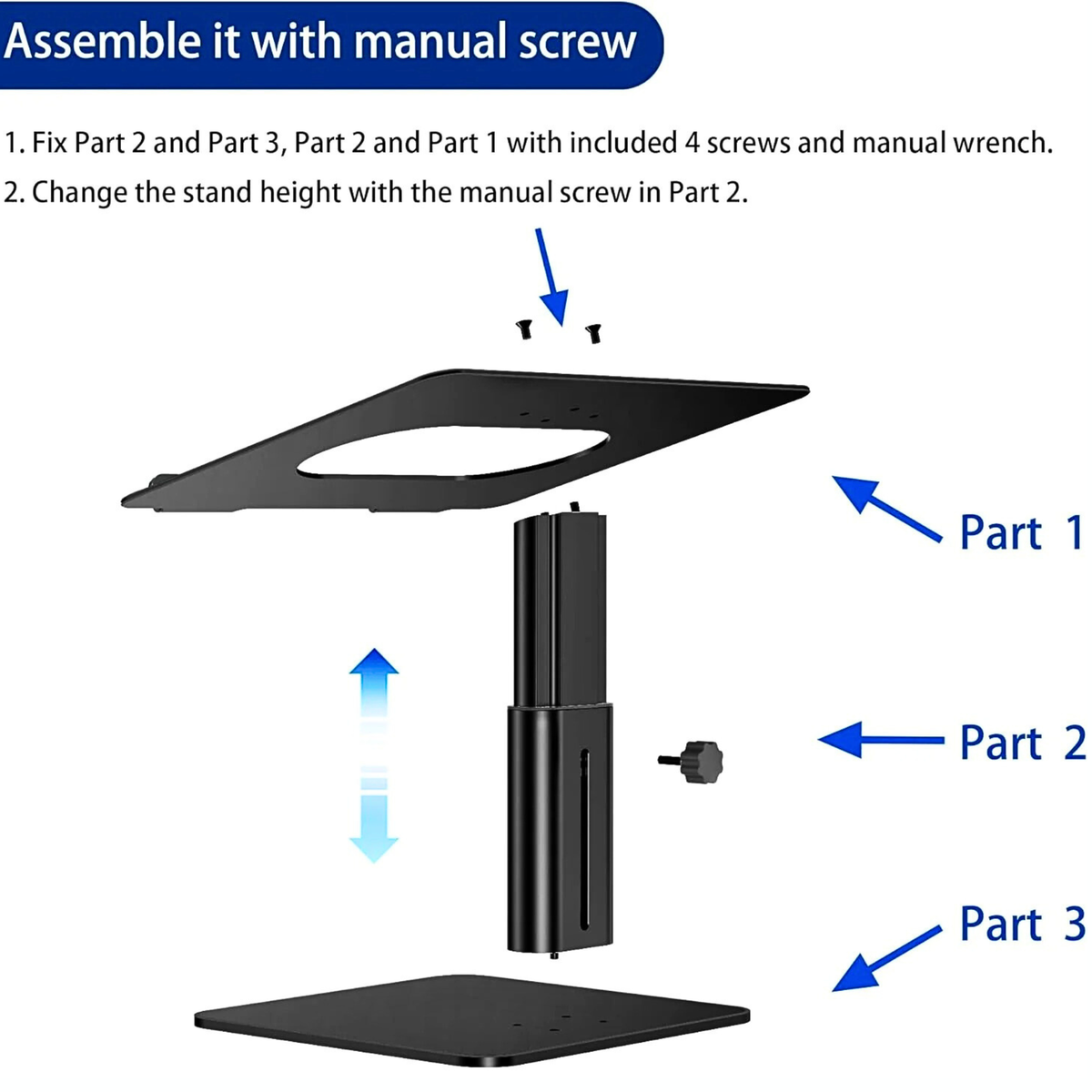 BESIGN LSX6 Adjustable Ergonomic Laptop Riser