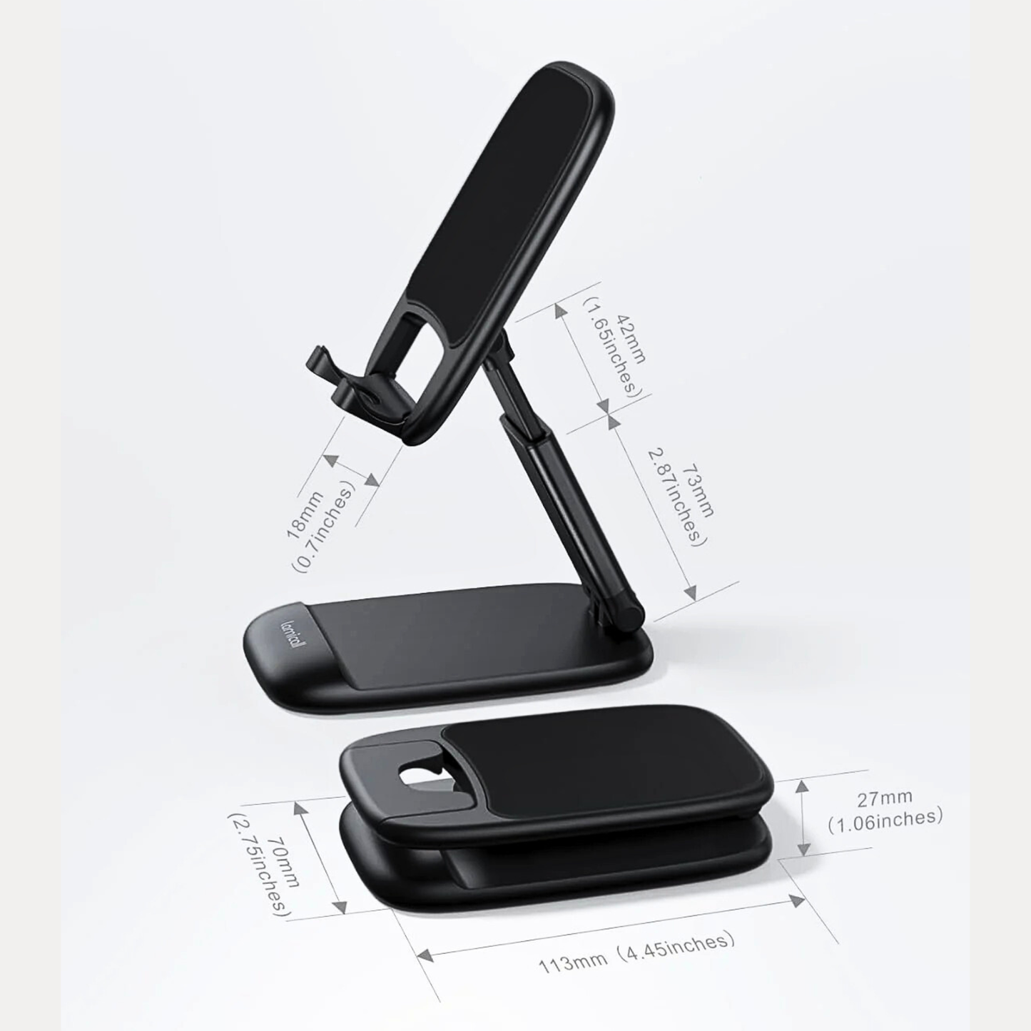 Foldable Desk Phone Stand With Adjustable Height