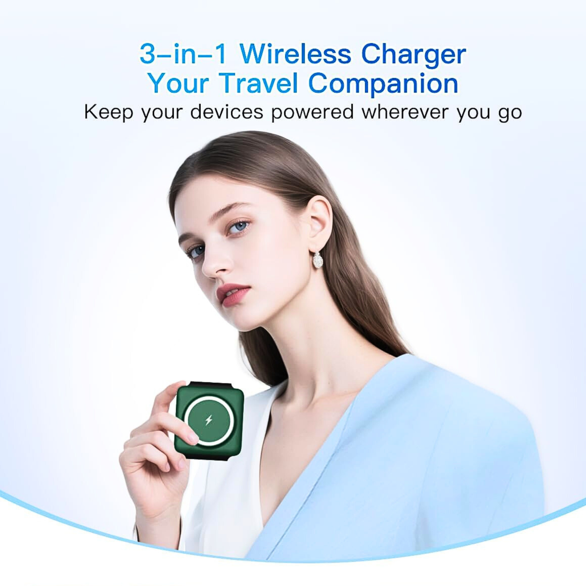 Foldable 3-in-1 Magnetic Wireless Charging Station | Apple Travel Dock