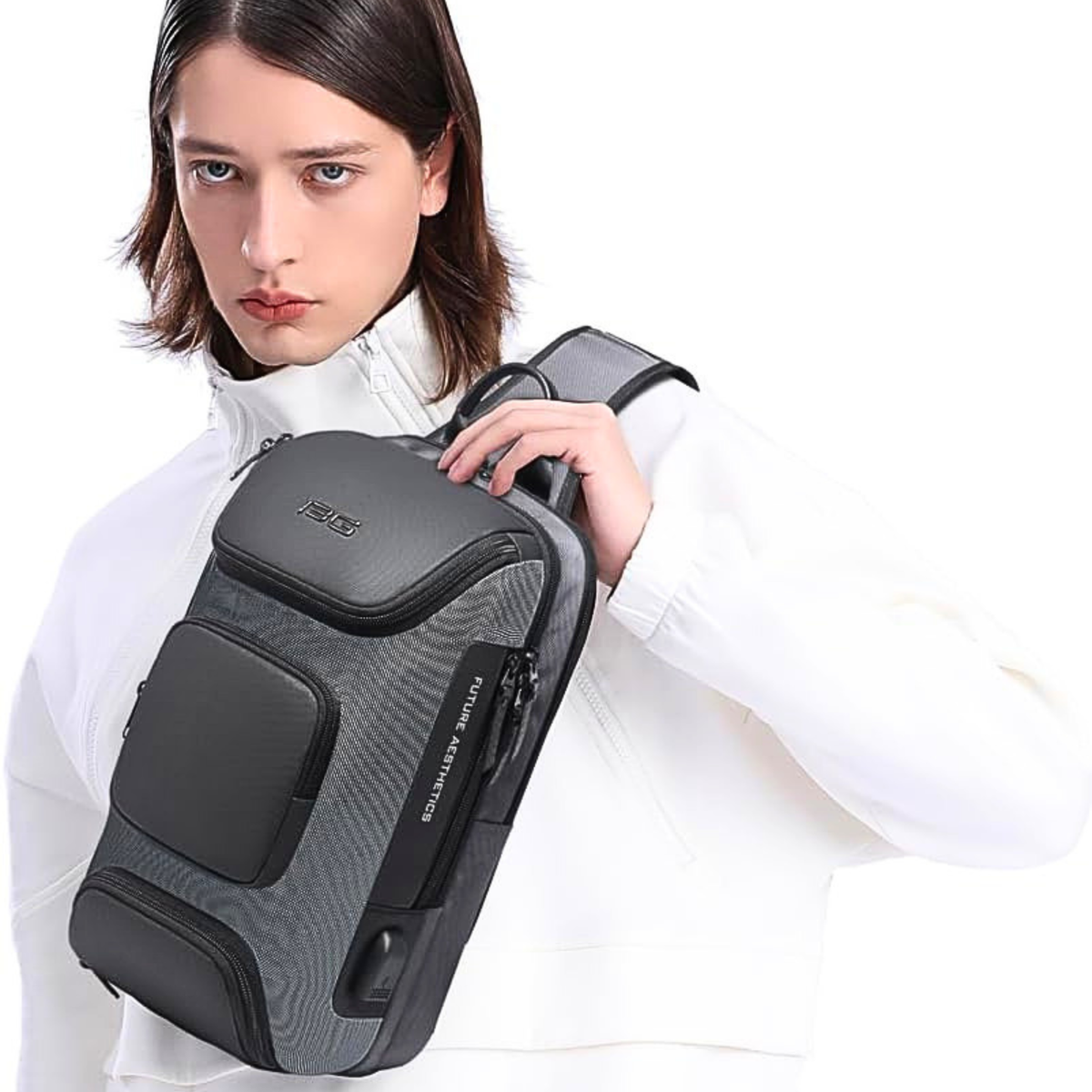 BANGE Anti-Theft Oxford Sling Backpack