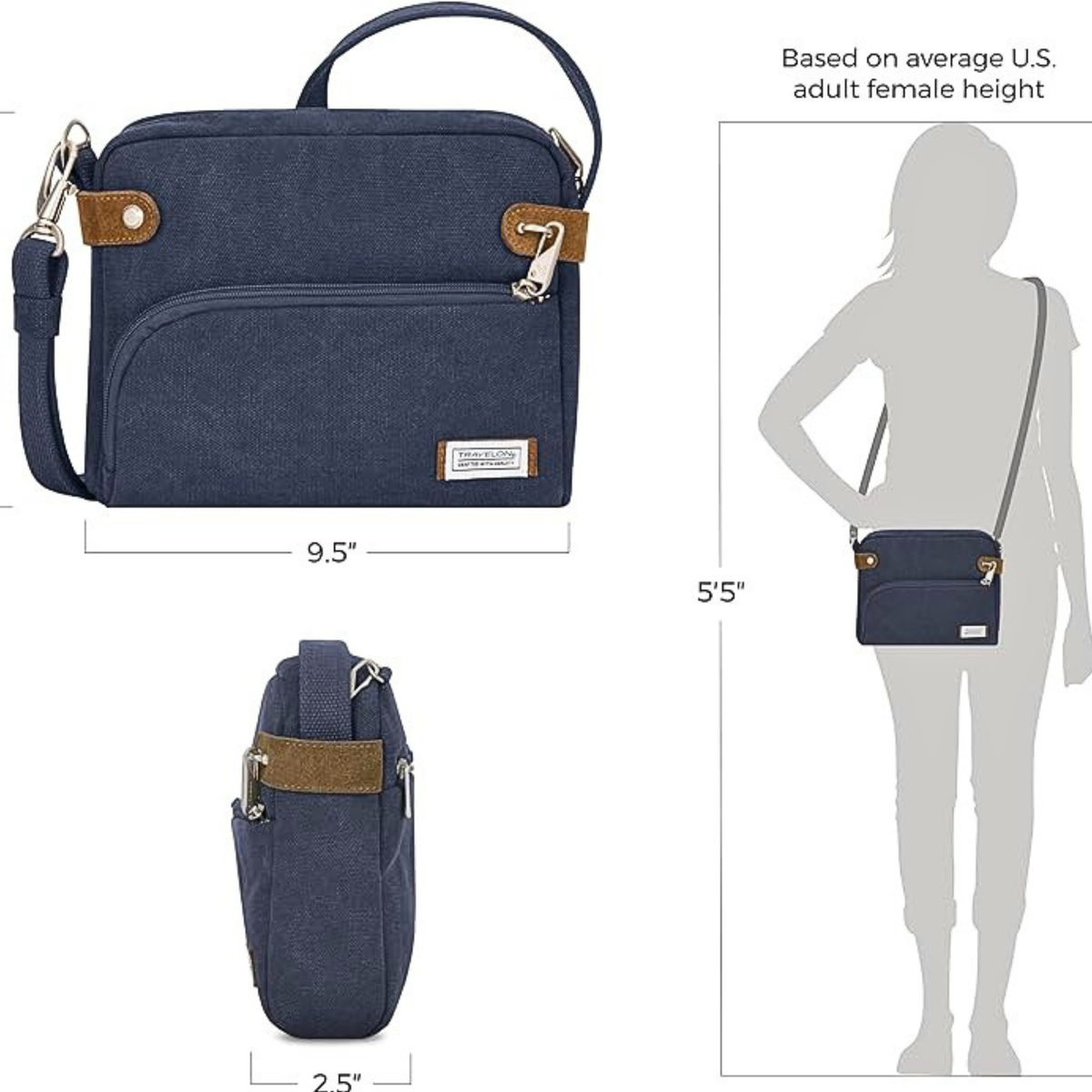 Travelon Anti-Theft Heritage Crossbody Bag