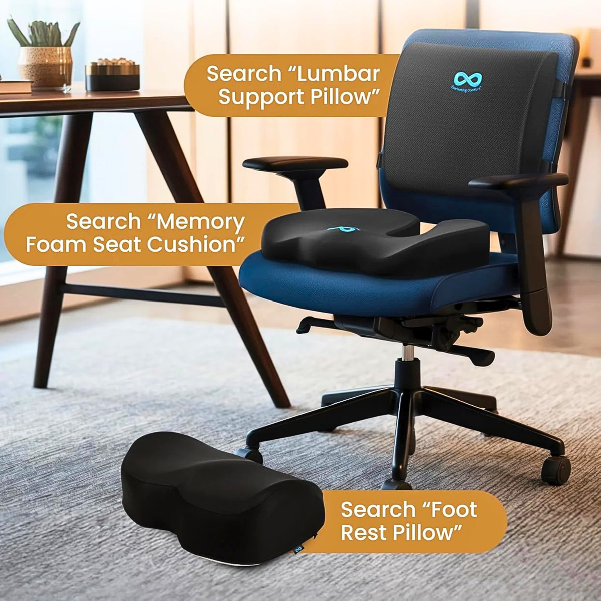 Everlasting Comfort Memory Foam Seat Cushion