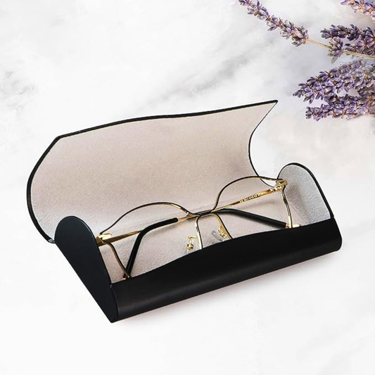 LifeArt PU Leather Hard Shell Eyeglass Case