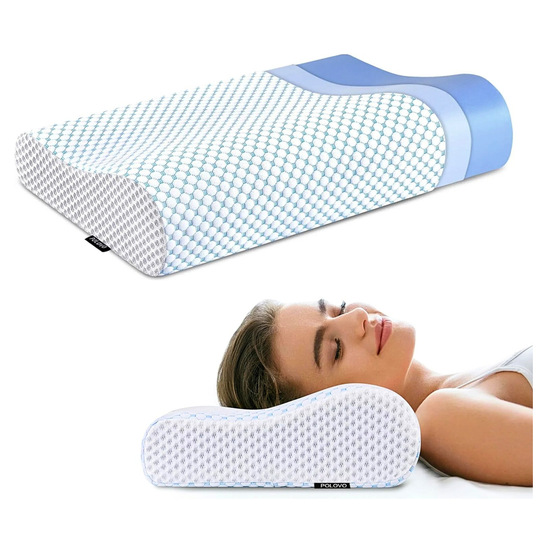 Dual Height Memory Foam Neck Pillow