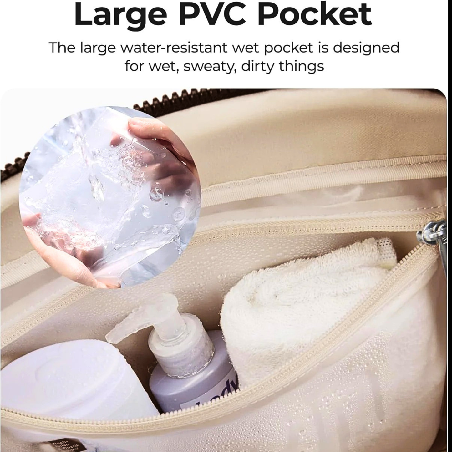 BAGSMART Water-Resistant Travel Duffel Bag