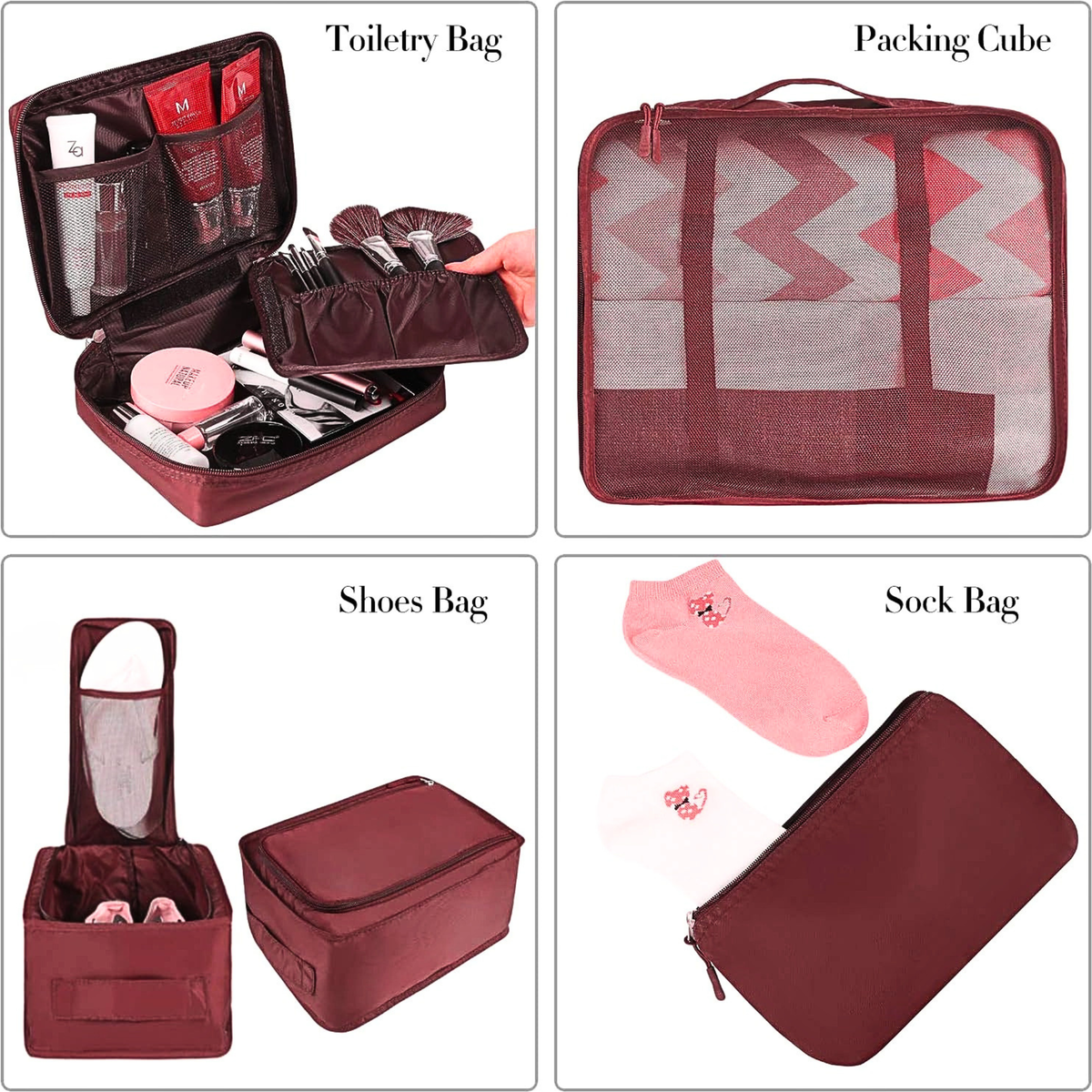 Premium Travel Packing Cubes | Luggage Organizer Set