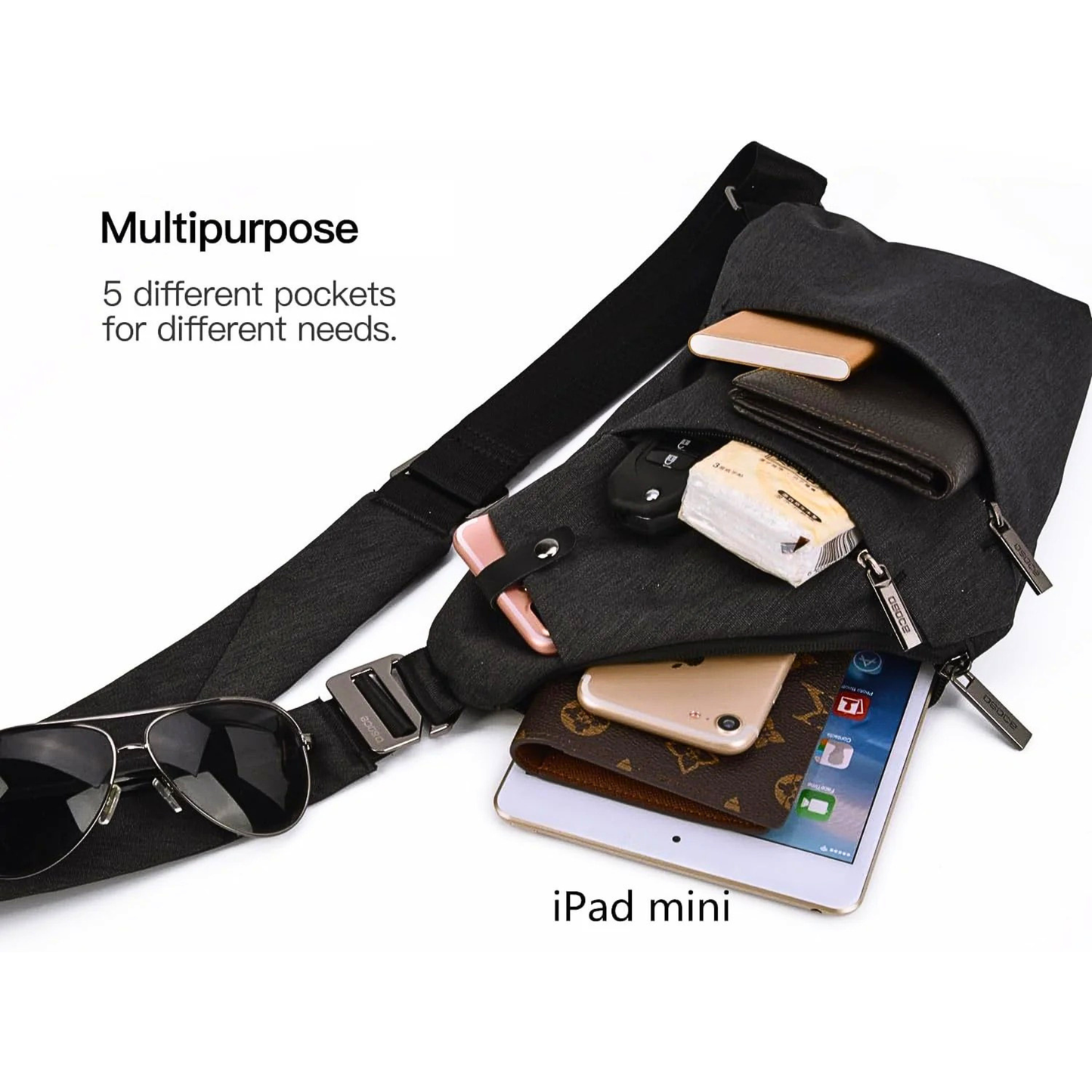 VADOO Anti-Theft Crossbody Sling Bag