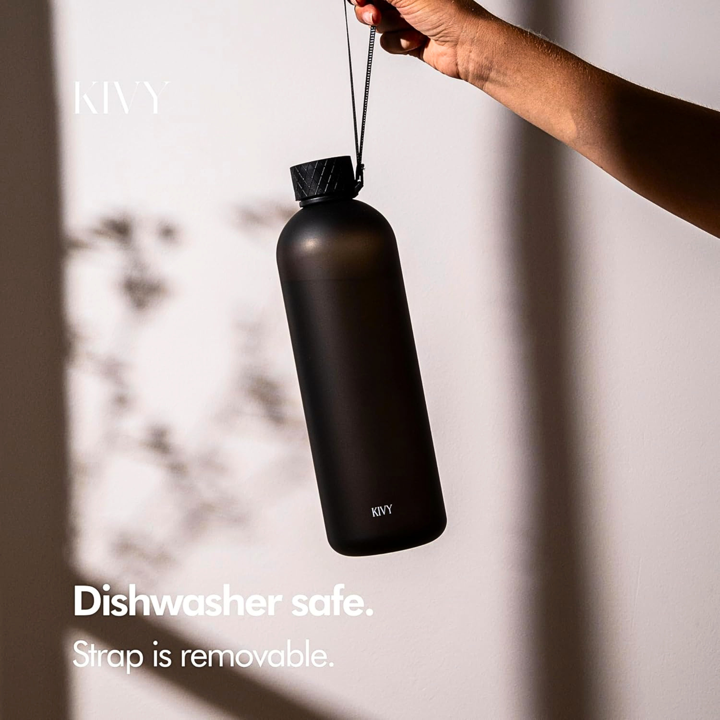 Minimalist Shatterproof Travel Water Bottle with Tracker
