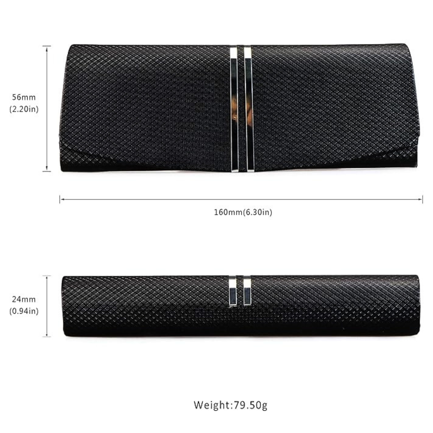 LifeArt PU Leather Hard Shell Eyeglass Case
