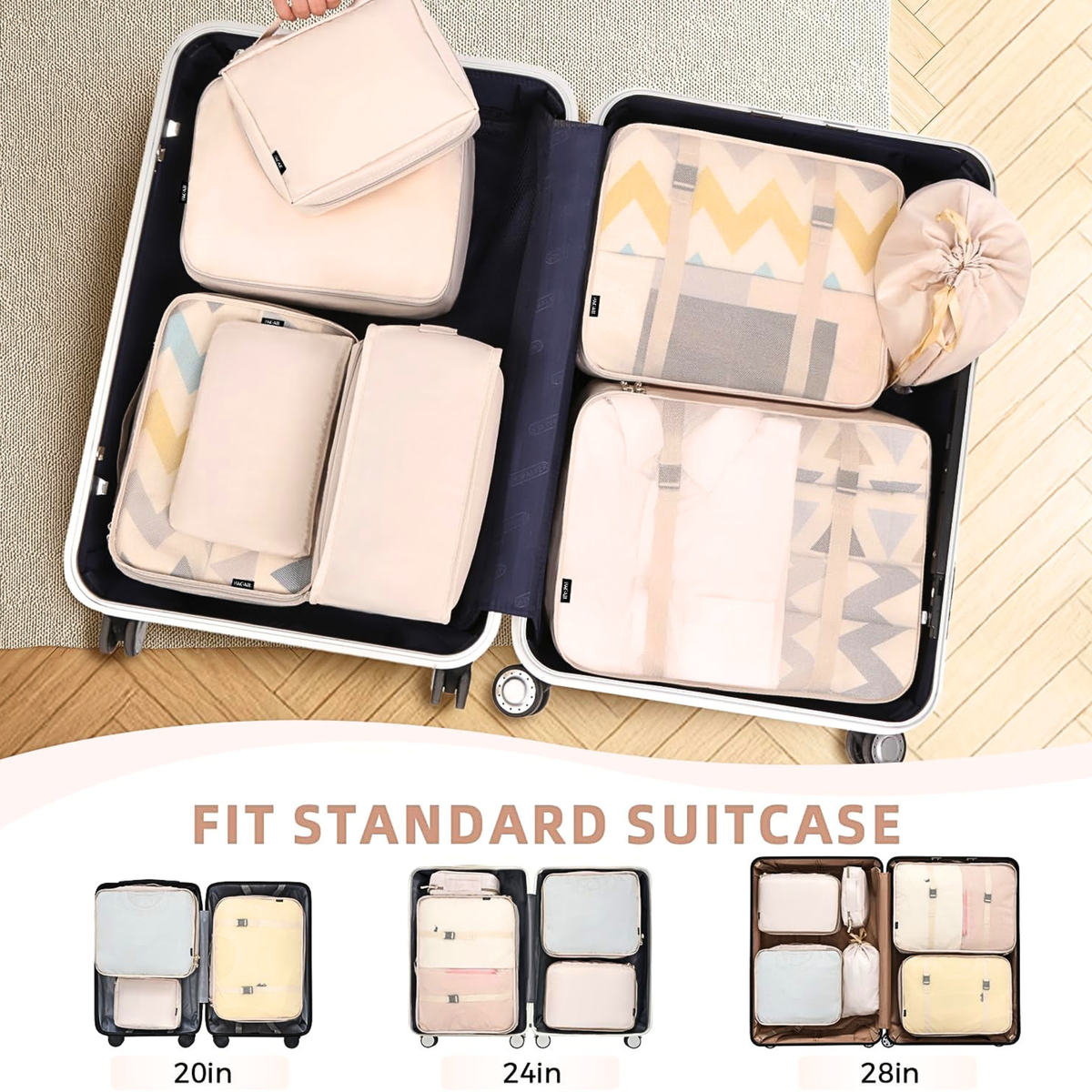 Premium Travel Packing Cubes | Luggage Organizer Set