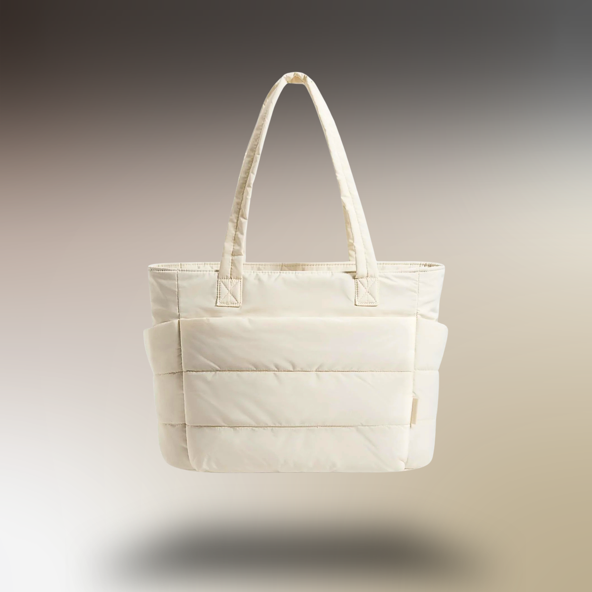 BAGSMART Lightweight Puffer Tote Bag with Zipper