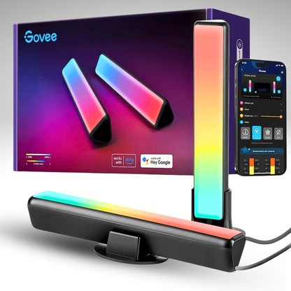 Govee Smart Light Bar, RGBICWW TV Lights for Gaming and Living Room, Silver