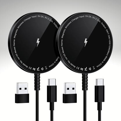 Bohuma 15W Magnetic Wireless Charger 2-Pack