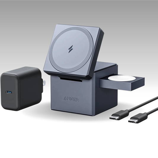 Anker 3-in-1 MagSafe Charging Cube | 15W Foldable Stand
