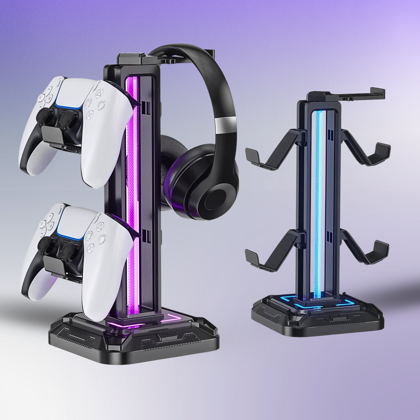 RGB Dual Controller & Headphone Stand