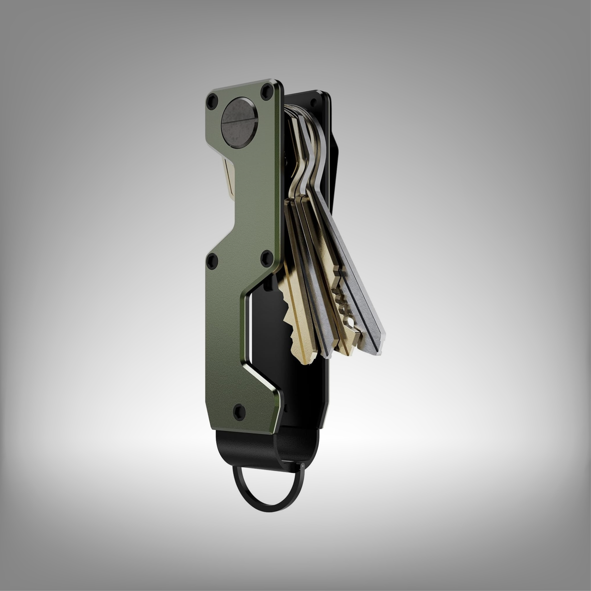 Minimalist Metal Key Organizer and Compact Holder