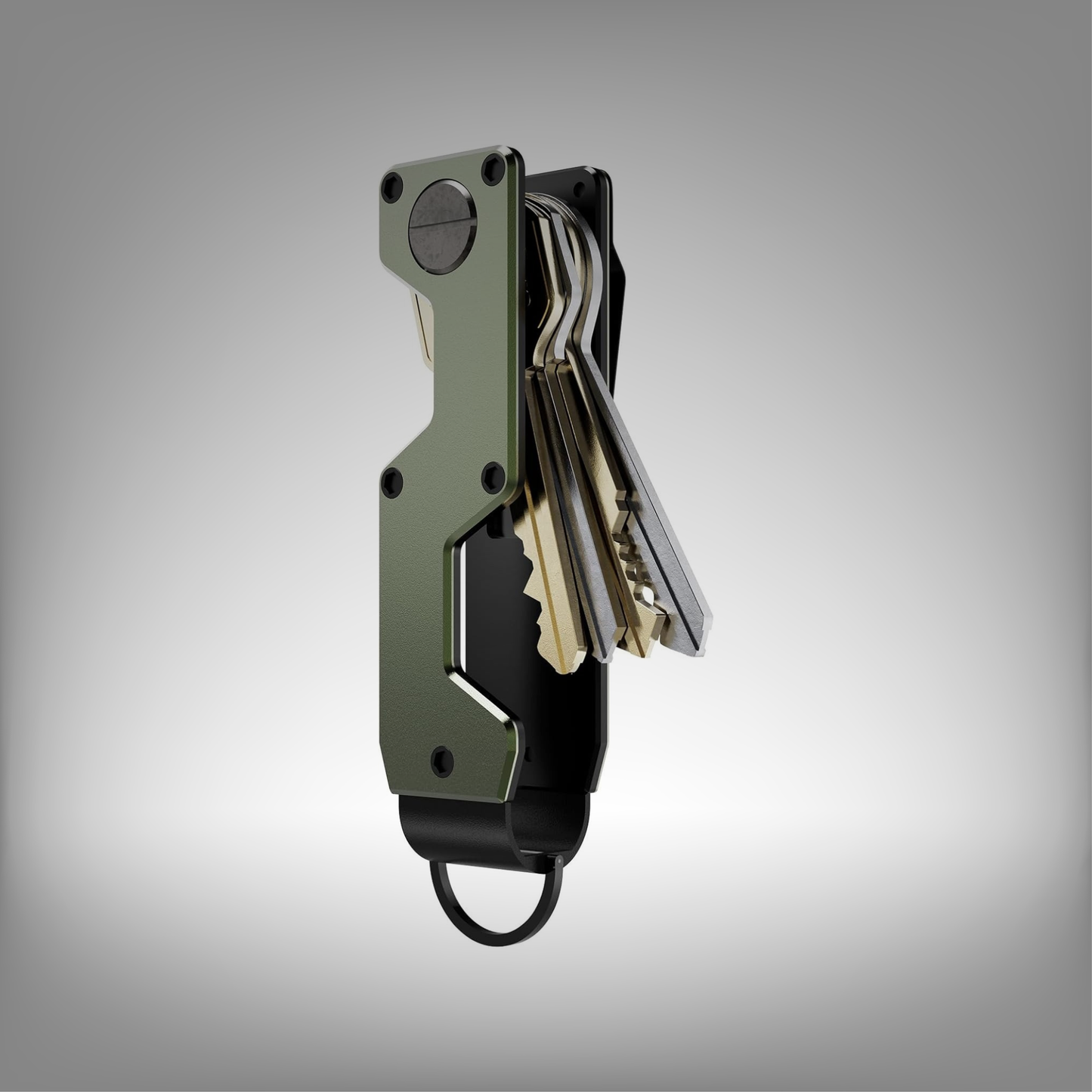 Minimalist Metal Key Organizer and Compact Holder