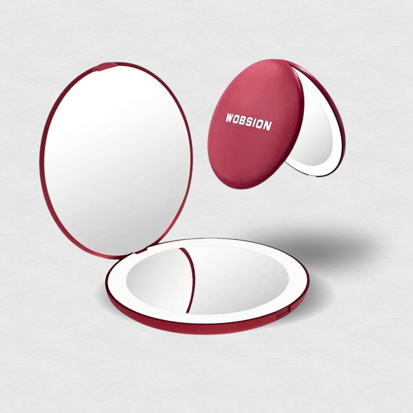 LUMINA Magnetic-Logic Travel 10X Micro-Clarity LED Makeup Mirror