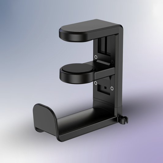 EURPMASK Under Desk 360 Degree Rotating Headphone Hanger