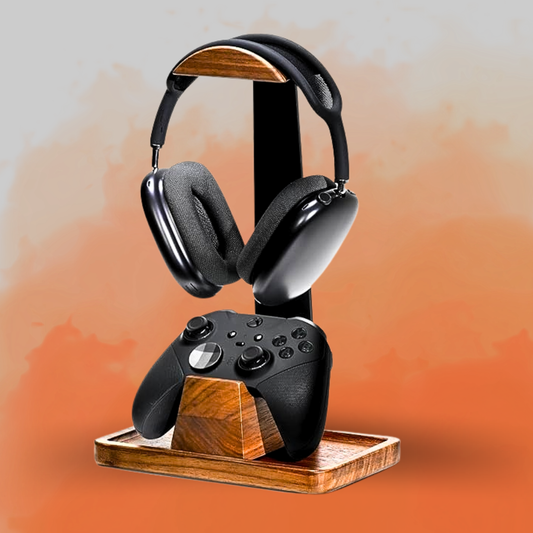 UPERGO Walnut Headset and Controller Stand