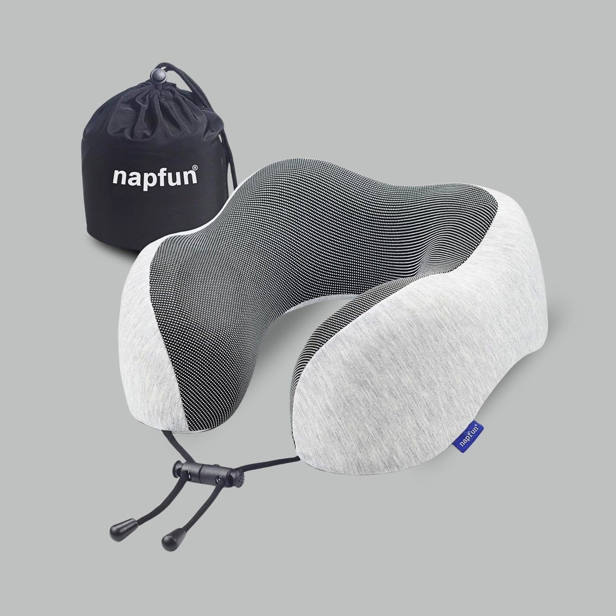 Contoured Memory Foam Travel Neck Pillow