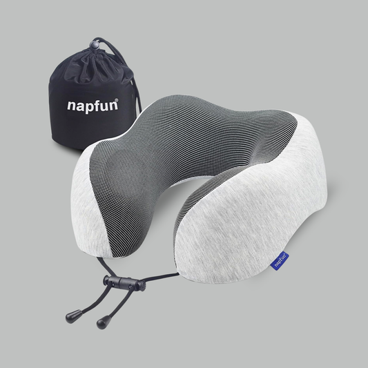 Contoured Memory Foam Travel Neck Pillow