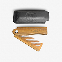 Viking Revolution Folding Wooden Beard Comb