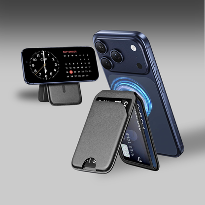 Magnetic Phone Wallet Stand