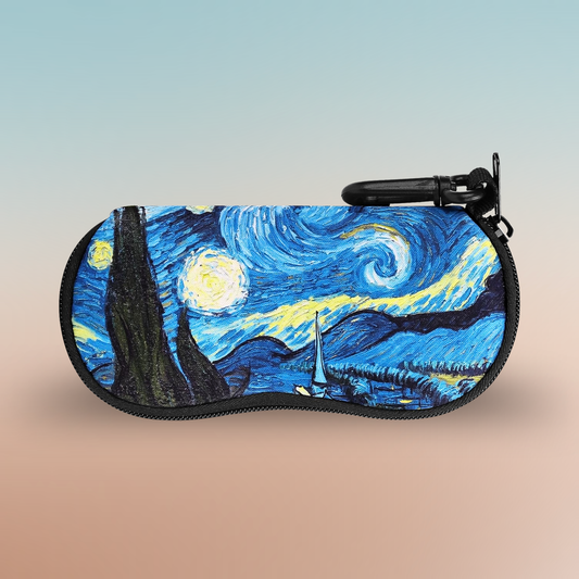 Lightweight Neoprene Sunglasses Case with Carabiner Clip