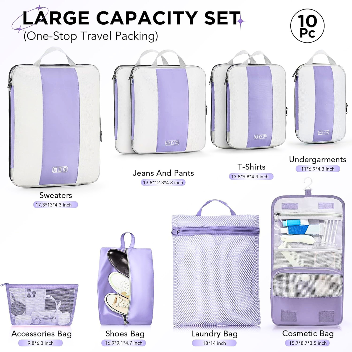OlarHike Compression Packing Cubes