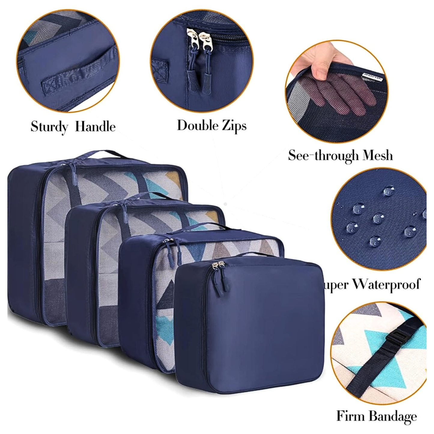 Premium Travel Packing Cubes | Luggage Organizer Set