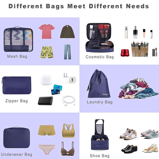 Premium Travel Packing Cubes | Luggage Organizer Set