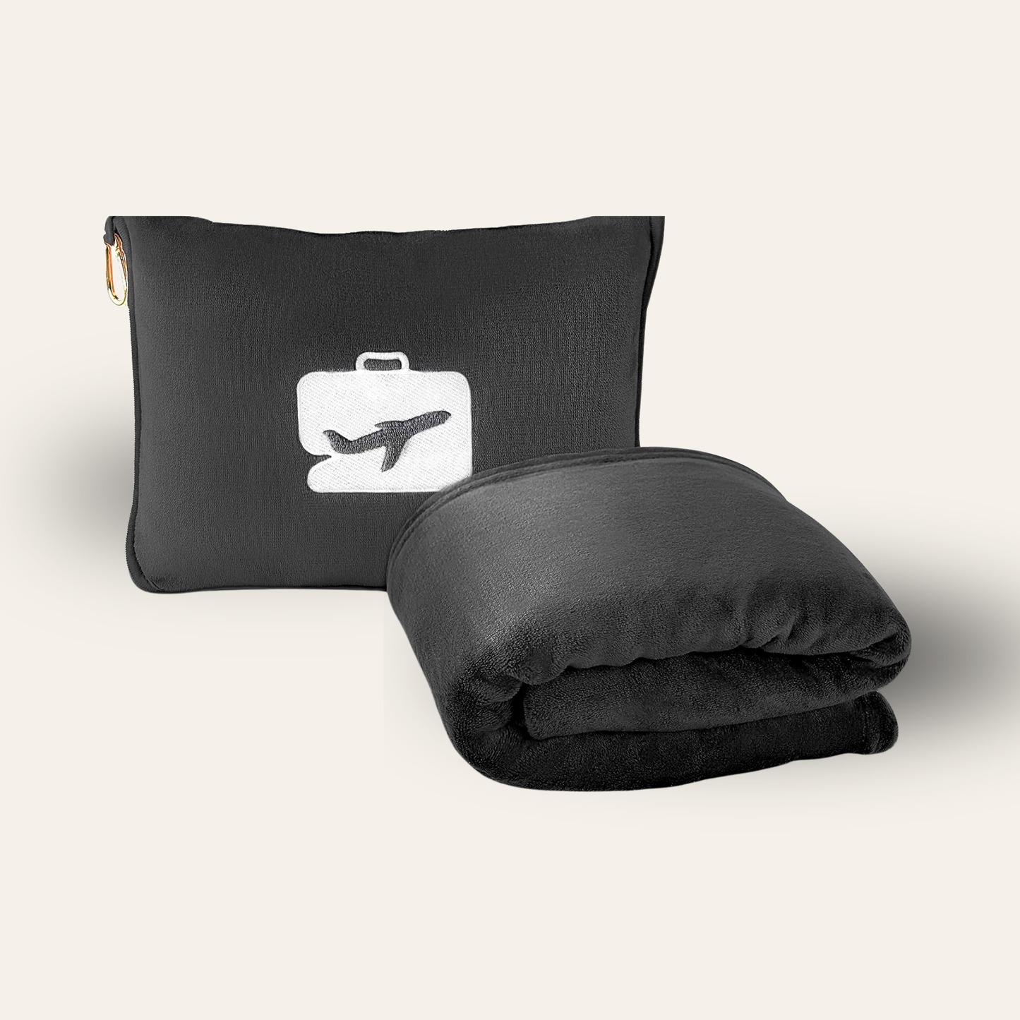 Travel Blanket With Pillow Carry Case
