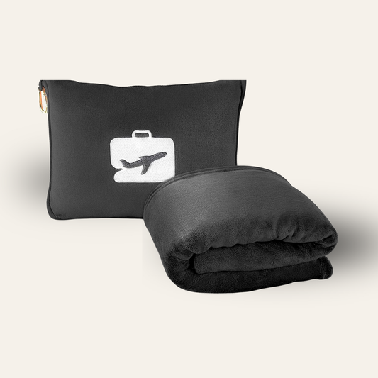 Travel Blanket With Pillow Carry Case