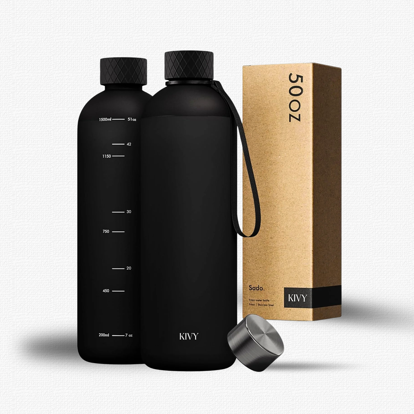 Minimalist Shatterproof Travel Water Bottle with Tracker