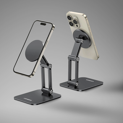 Magnetic Cell Phone Stand With Adjustable Arms