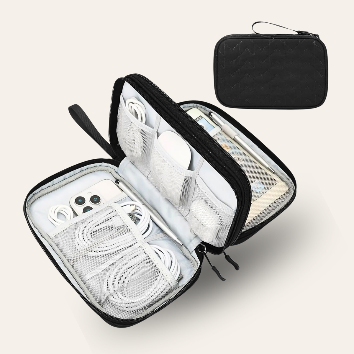 FYY Double Layer Travel Cable Organizer