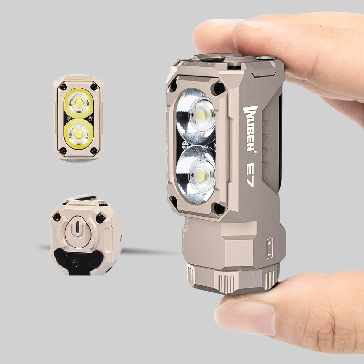 WUBEN E7 1800-Lumen Rechargeable Mini Flashlight