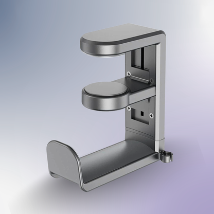 EURPMASK Under Desk 360 Degree Rotating Headphone Hanger