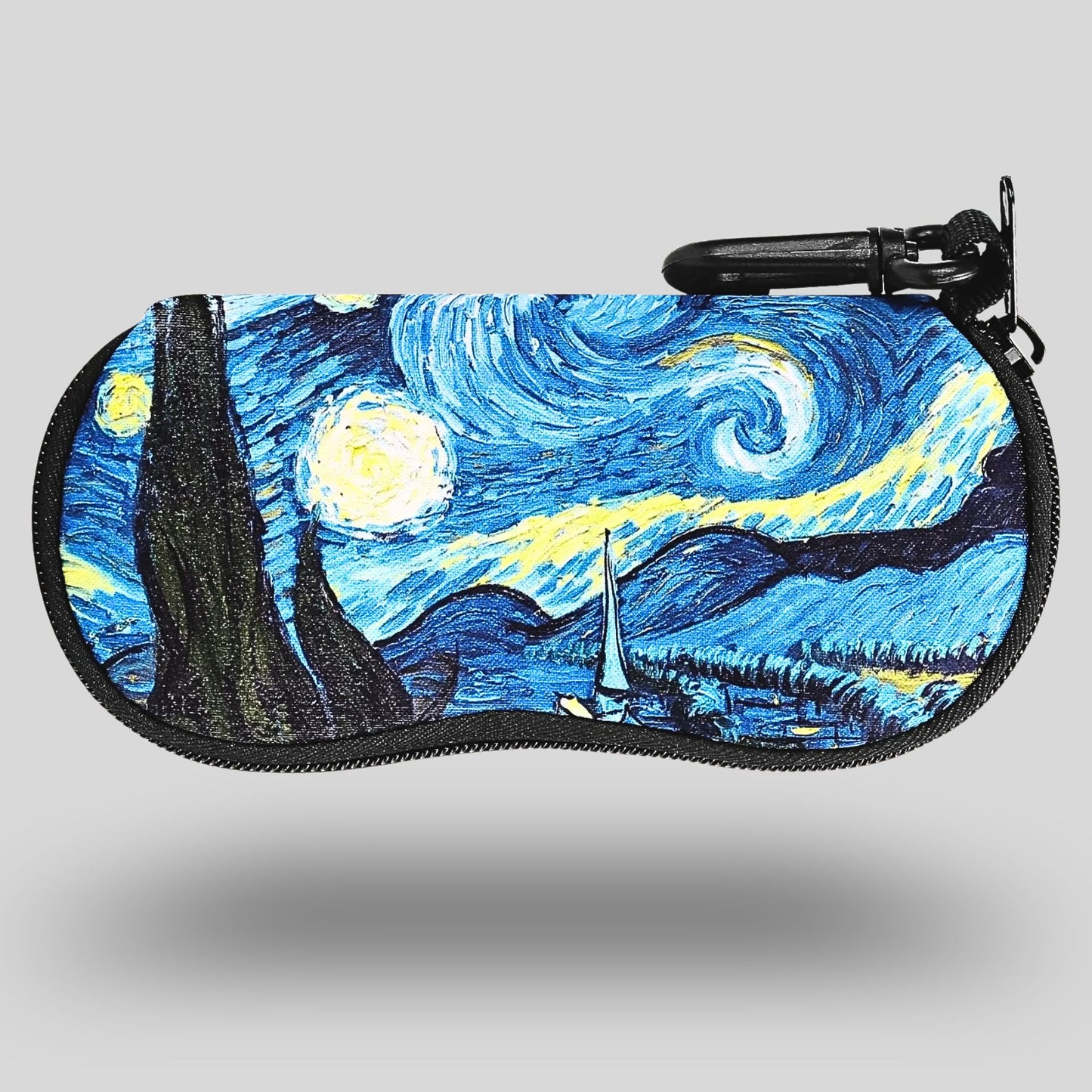 Lightweight Neoprene Sunglasses Case with Carabiner Clip
