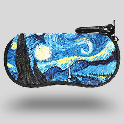 Lightweight Neoprene Sunglasses Case with Carabiner Clip