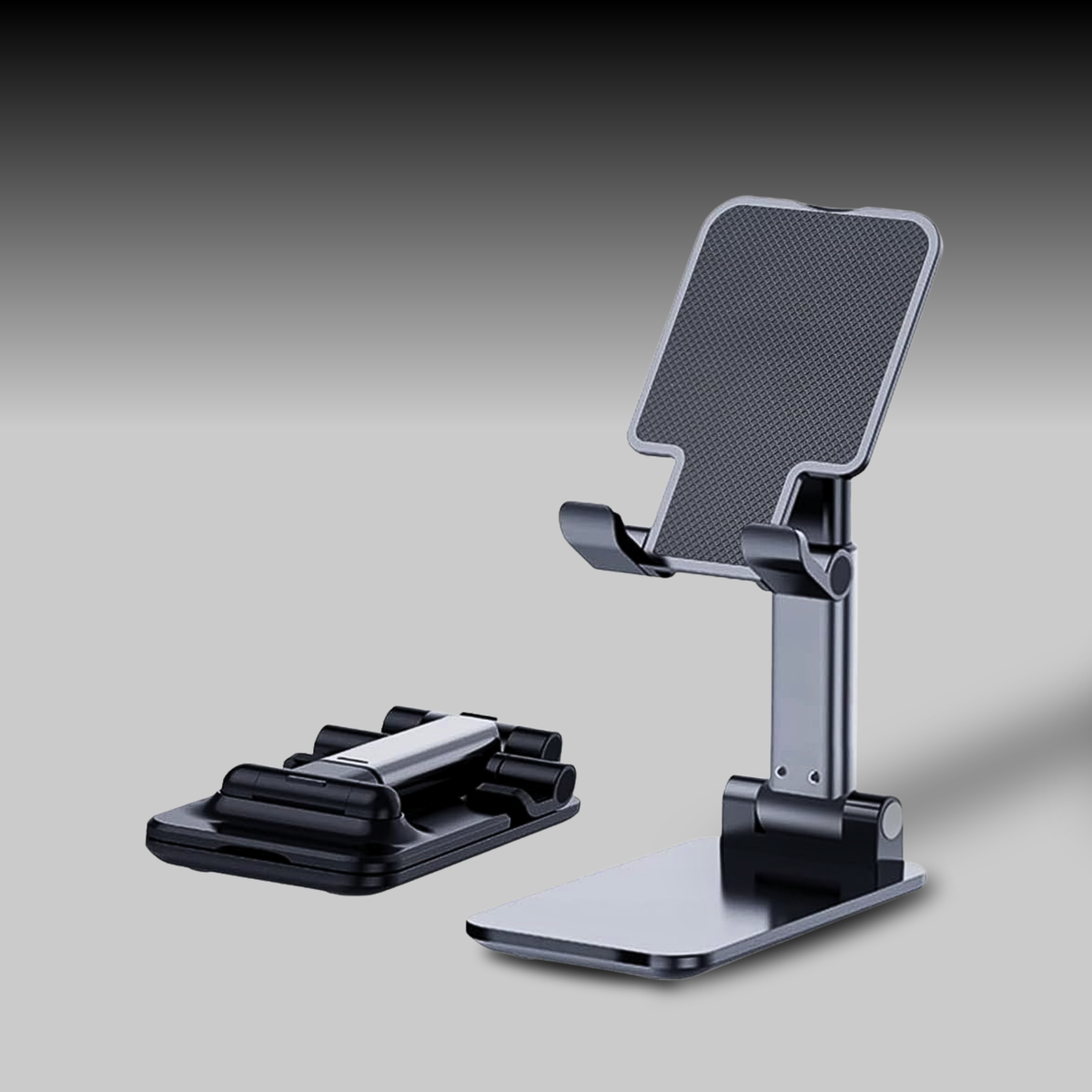 Foldable Cell Phone Stand With Weighted Base