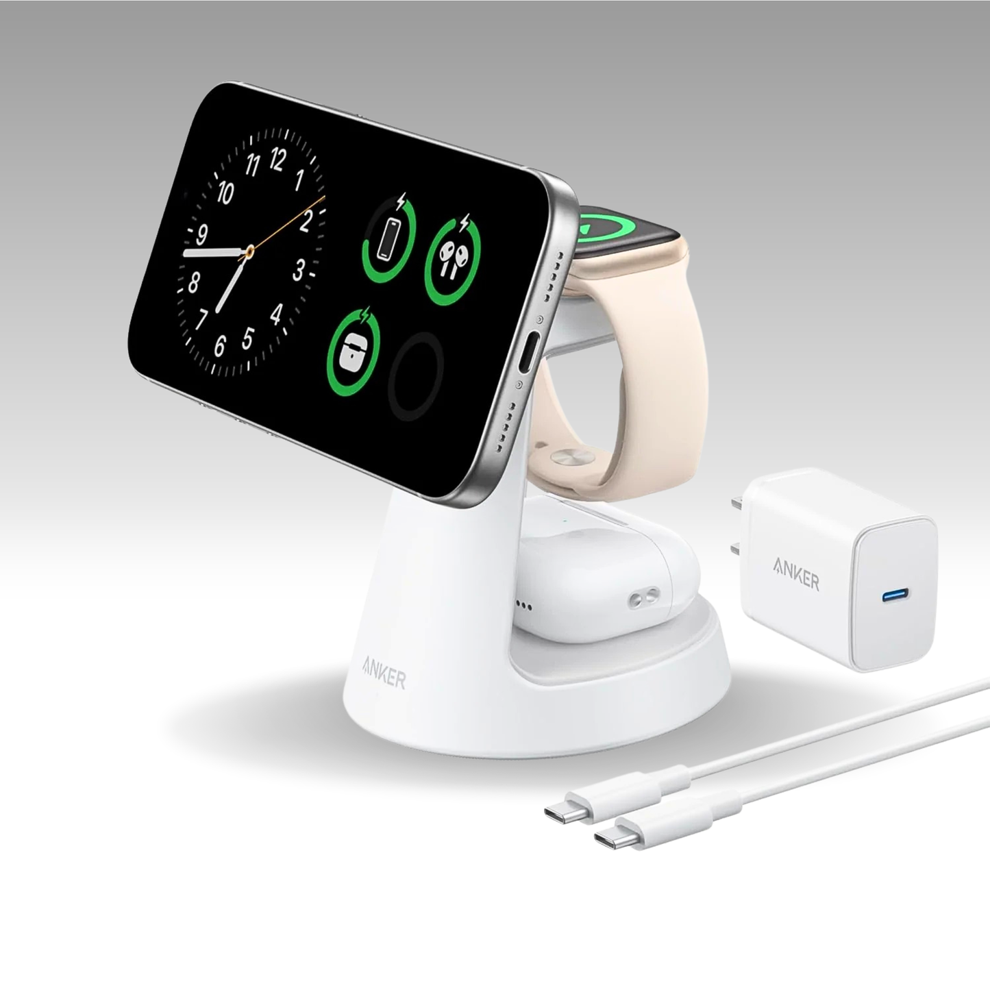 Anker MagGo Nano 3-in-1 Wireless Charging Stand