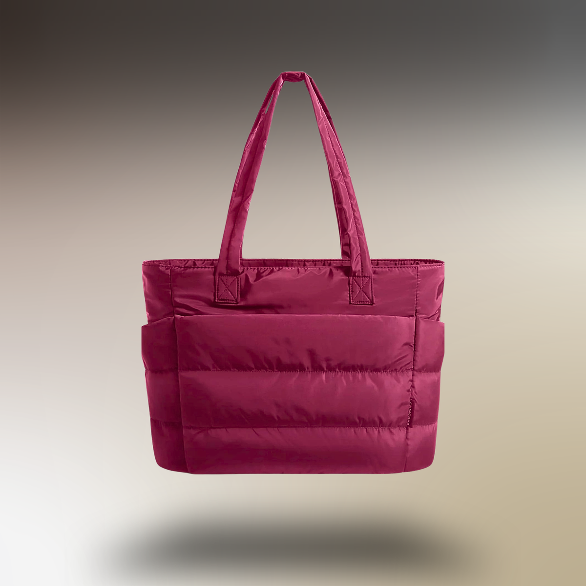 BAGSMART Lightweight Puffer Tote Bag with Zipper