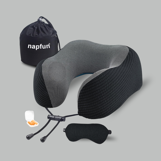 Contoured Memory Foam Travel Neck Pillow