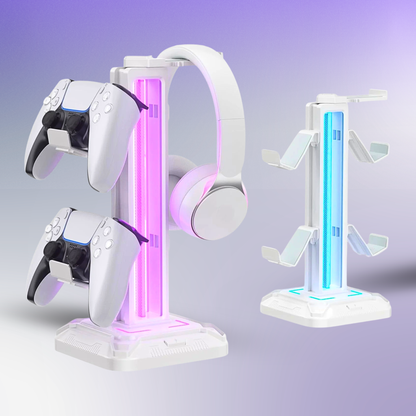 RGB Dual Controller & Headphone Stand