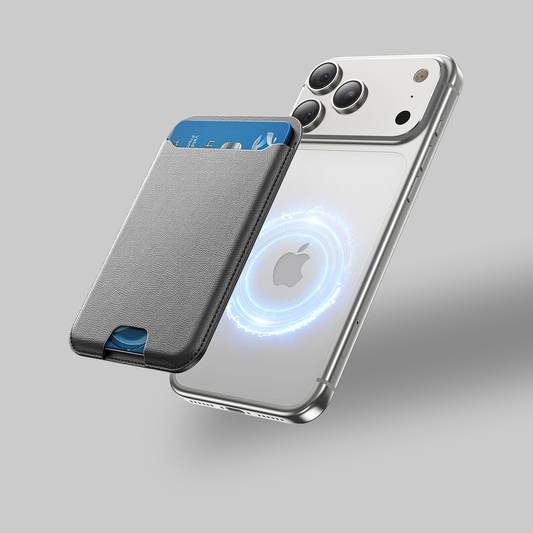 Slim Magnetic Leather Phone Wallet